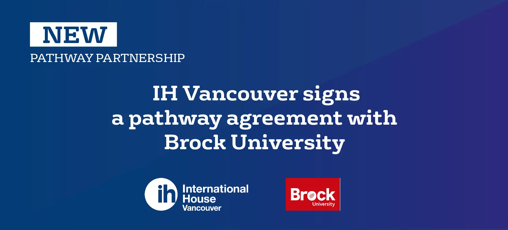 IH Pathway Agreement with Brock University